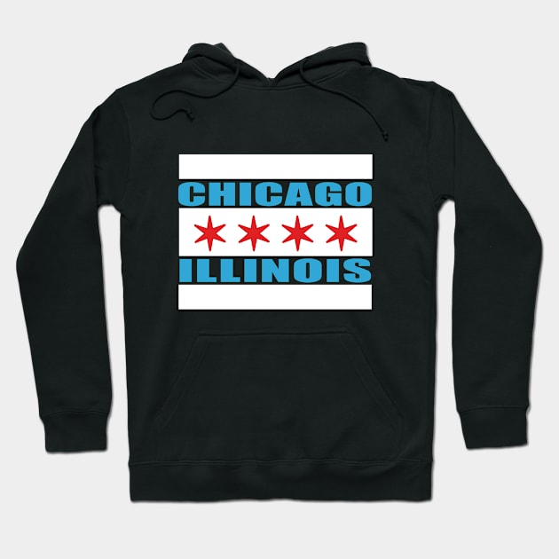 Chicago Illinois Design, Second City,  Visiting Chicago, Chicago Shirt with Chicago Stars, Love Chicago, Going to Chicago Hoodie by penandinkdesign@hotmail.com